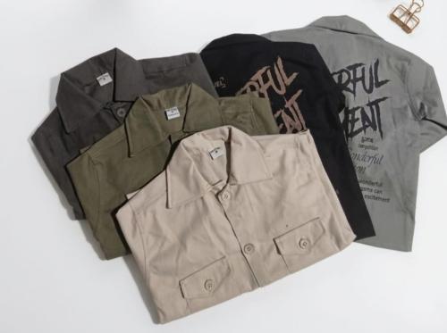 Camisaco de Gabardina Estampado