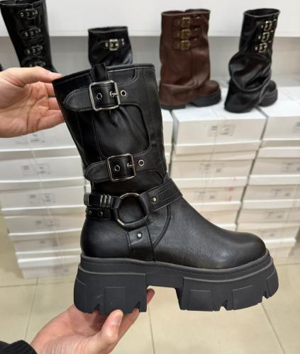 Bota de Dama Borcego Plataforma Linea Importada Valka Art Bianca (35 al 40)