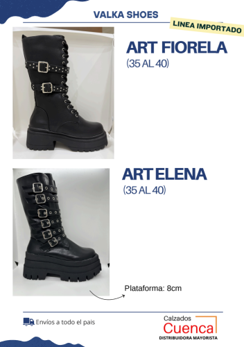 Borcego Alto de Dama Linea Importada Valka Art Fiorella (35 al 40) - Miniatura 3