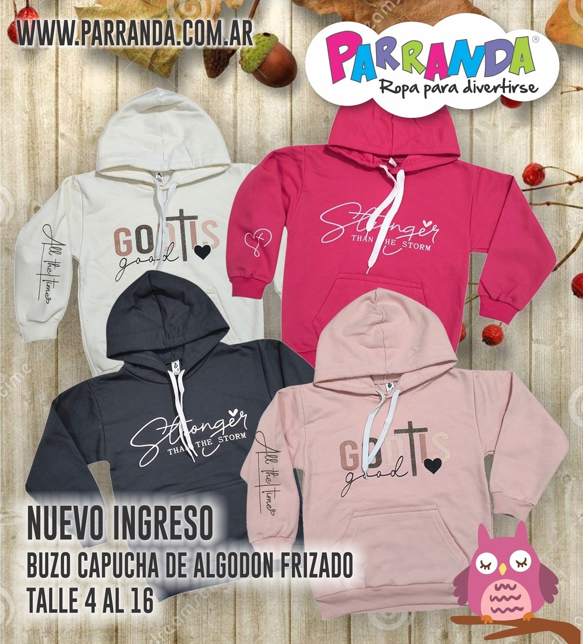 Buzos Niña de Algodón Frizado - Imagen 1
