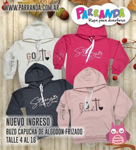 Buzos Niña de Algodón Frizado