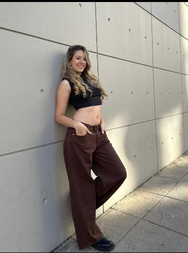 Pantalón Tiro Medio  con Regulador en la Cintura - Miniatura 1