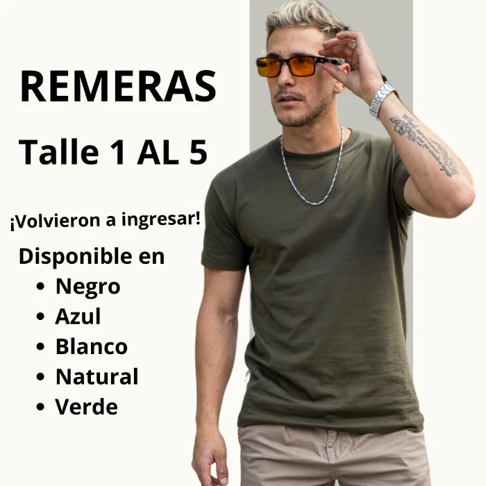 Remera Clasica Lisa