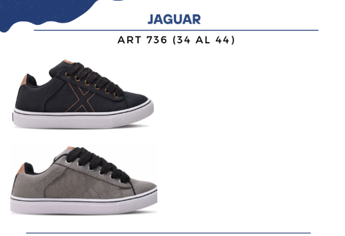 Zapatillas Jaguar Urbanas Unisex Art 736 (34 al 44) - Miniatura 2