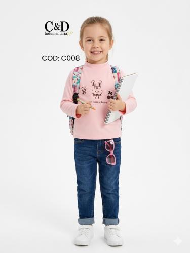 Camiseta Manga Larga Tipo Polar Súper Suave Nena ( Importado)