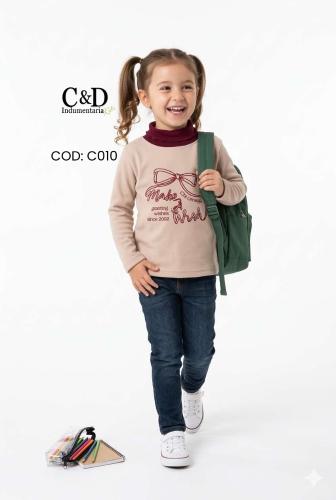 Camiseta Suave Tipo Polar de Nena