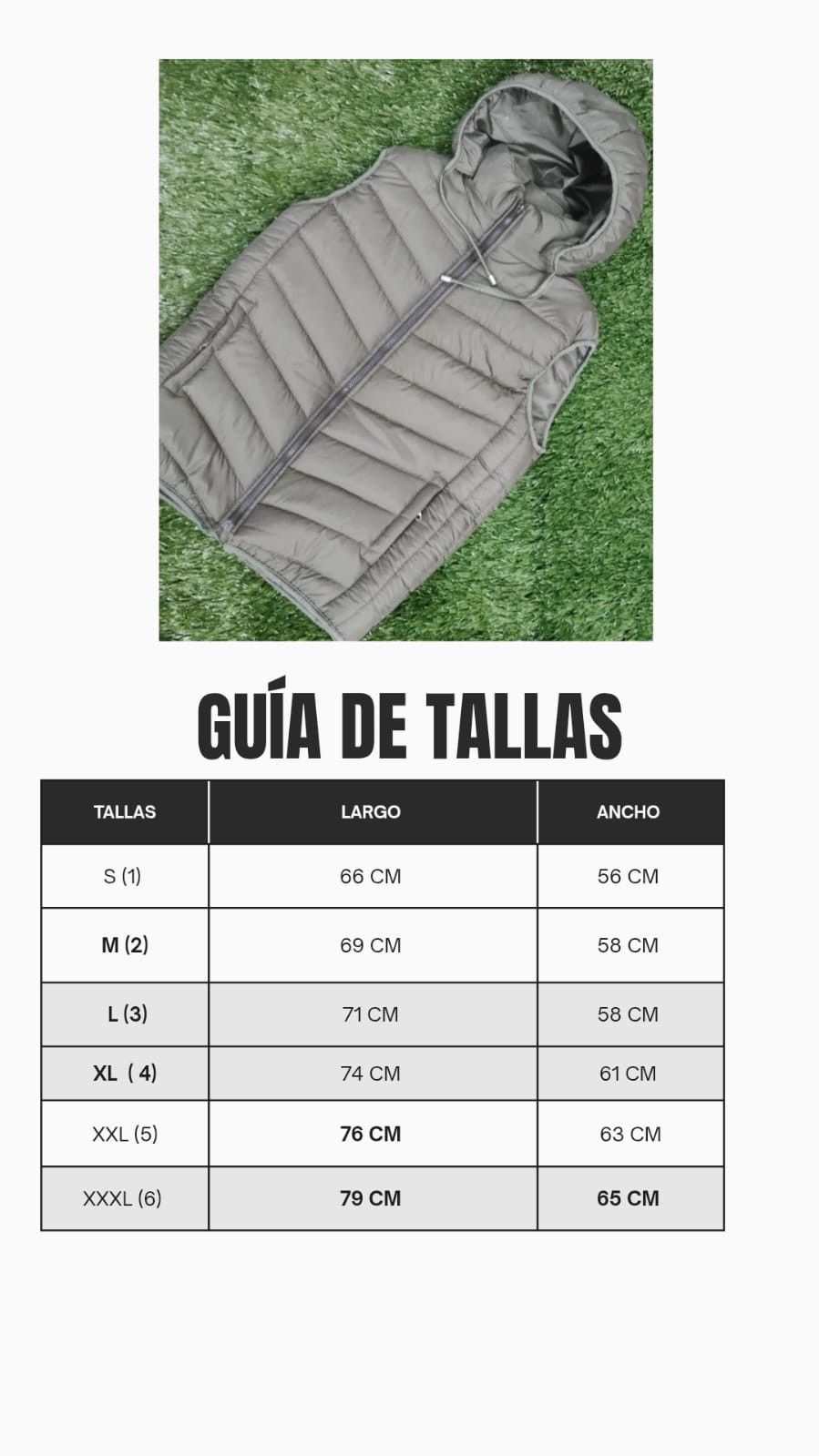 Chaleco Adulto 1 al 6 - Imagen 3