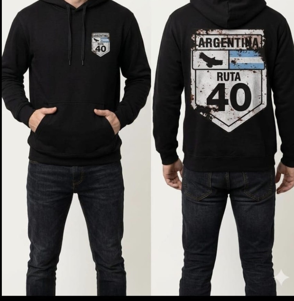 Buzos Canguro Frizados Estampados Hombre - Imagen 3