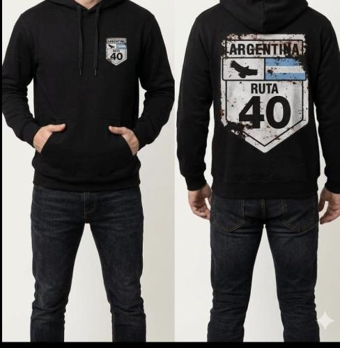 Buzos Canguro Frizados Estampados Hombre - Miniatura 3