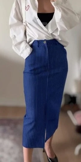 Pollera Naomi Sastrero a Rayas