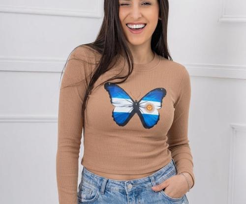 Remera Estampada de Modal Viscosa