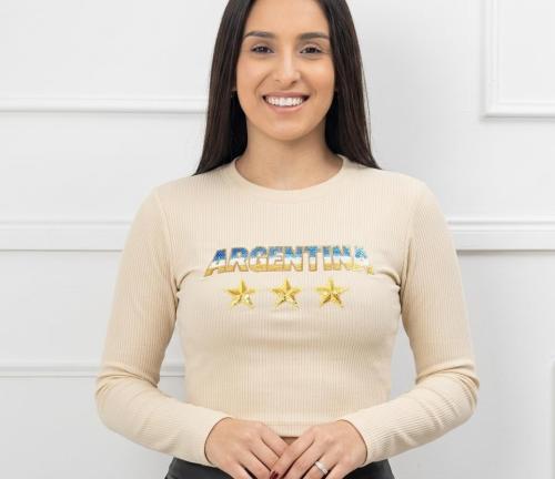 Remera Estampada de Modal Viscosa