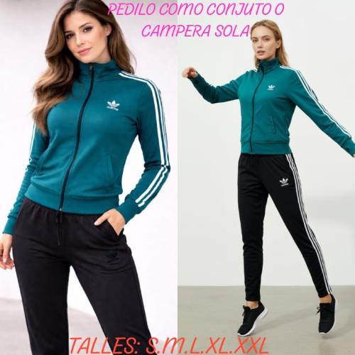 Campera Adi de Mujer Verde