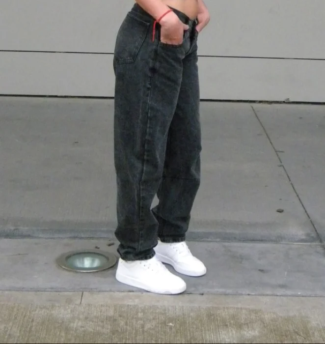 Baggy Tiro bajo Gris Oscuro