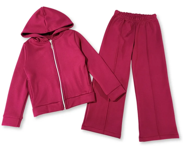 Conjunto con Campera y Palazzo en Modal Friza con Plush