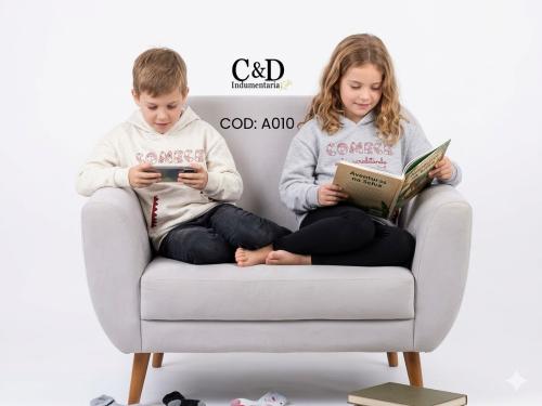 Buzo con Capucha Rústico o Frizado Unisex [importado]