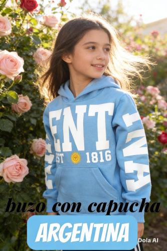 Buzo con Capucha Argentina