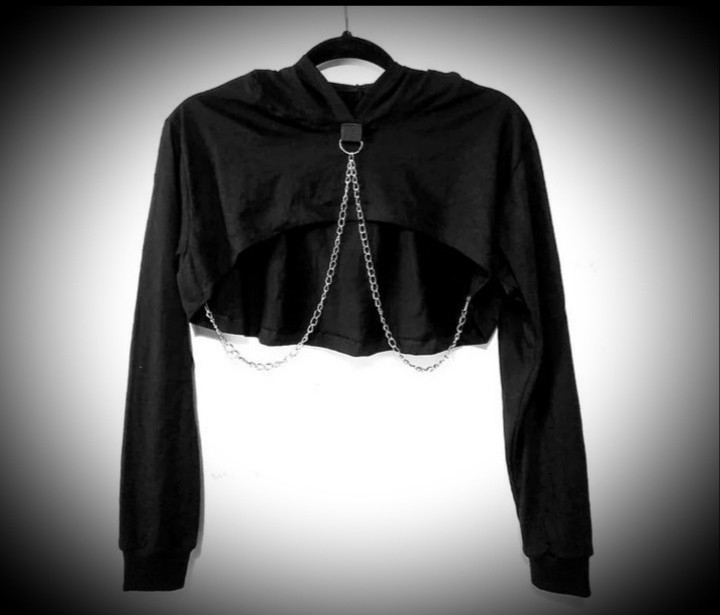 Buzo Crop con Cadena - Imagen 2