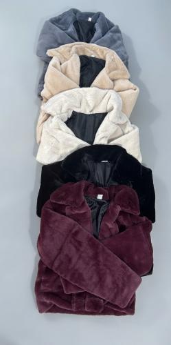 Campera Saco Piel Peludo Conejo - Miniatura 3