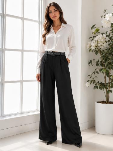 Pantalón de Vestir con Abrigo por Dentro