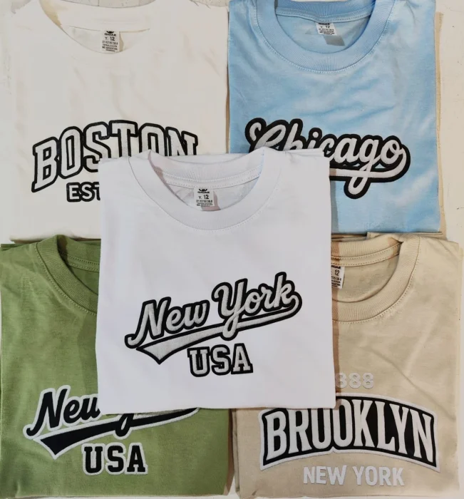 Camiseta Ny Teens Algodón Peinado Premium