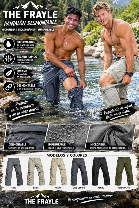 Pantalon Cargo Desmontable