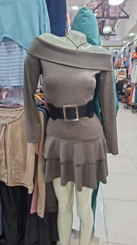 Vestido Cuello Bote de Darlon