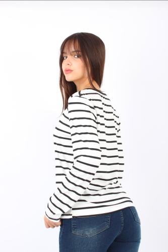 Remera Carterita Rayado Modal "zoe" - Miniatura 6