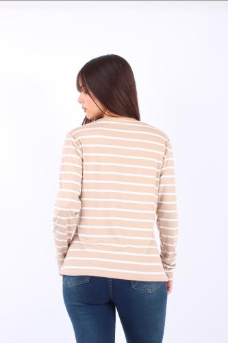 Remera Cuello Redondo Rayado Modal "kiara" - Miniatura 6