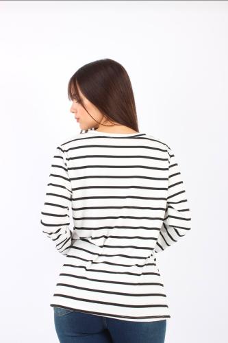 Remera Cuello Redondo Rayado Modal "kiara" - Miniatura 8