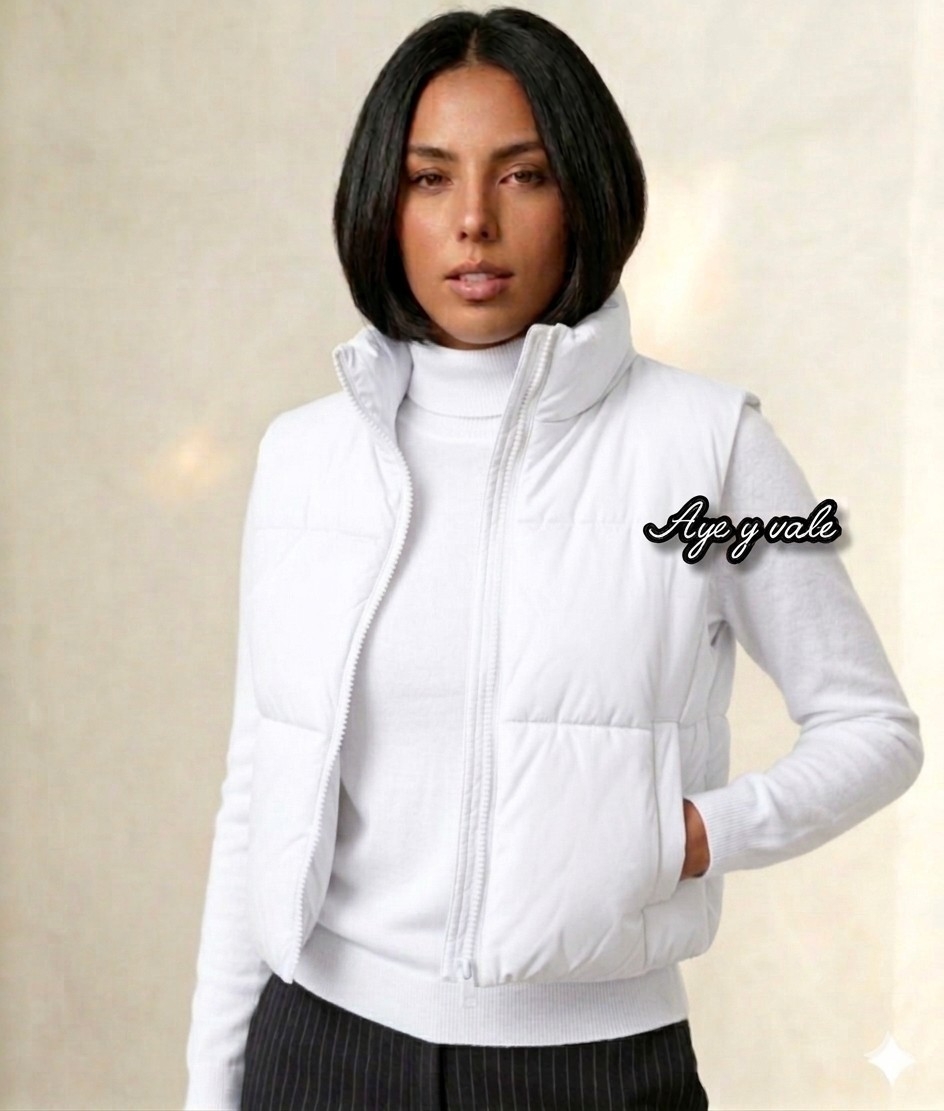 Chaleco Puffer con Bolsillo de Mujer - Imagen 2