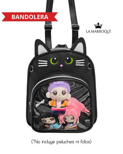Itabag Mochila Pequeña Bandolera Gatito Visor Transparente - Miniatura 3