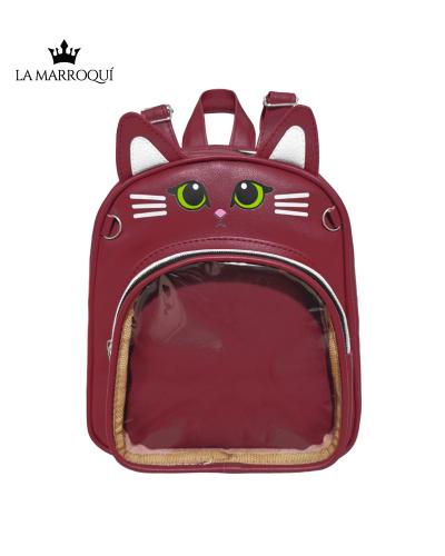 Itabag Mochila Pequeña Bandolera Gatito Visor Transparente - Miniatura 4
