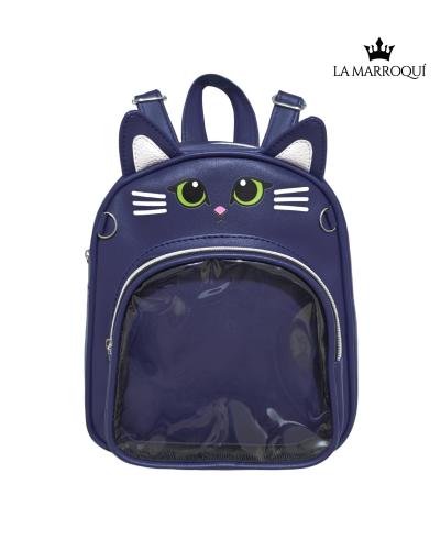 Itabag Mochila Pequeña Bandolera Gatito Visor Transparente - Miniatura 5