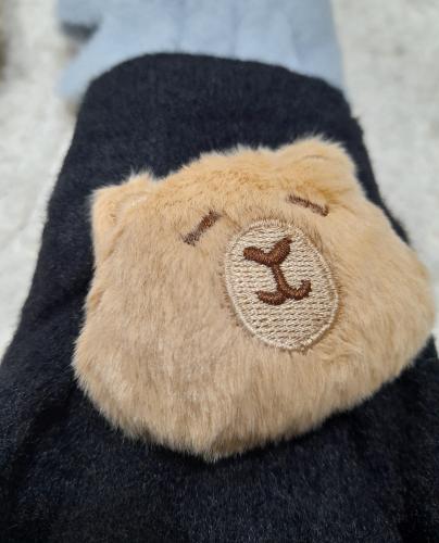 Guantes Capibara  Frizados Niñ@s  Importadas  Abarca  de  4años a 10 - Miniatura 3