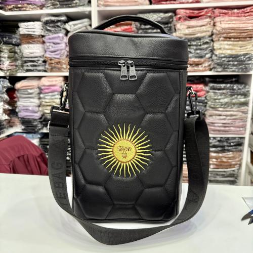 Bolso Morral Matero con Diseños Bordados Gajos de Pelota.