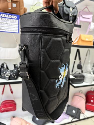 Bolso Morral Matero con Diseños Bordados Gajos de Pelota. - Miniatura 3