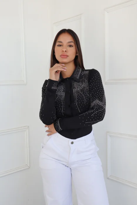 Camisa Body con Brillos