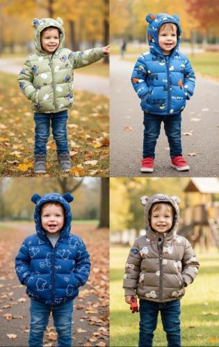 Campera  de Bebe Estampado con Piel