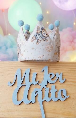 Gorrito Coronita Cumpleaños, 1er Añito - Miniatura 2