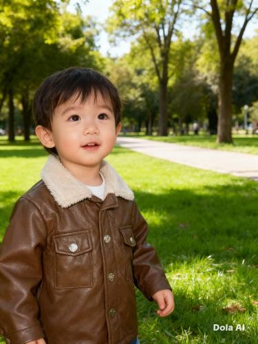 Campera Cuero Ecológico con Corderito