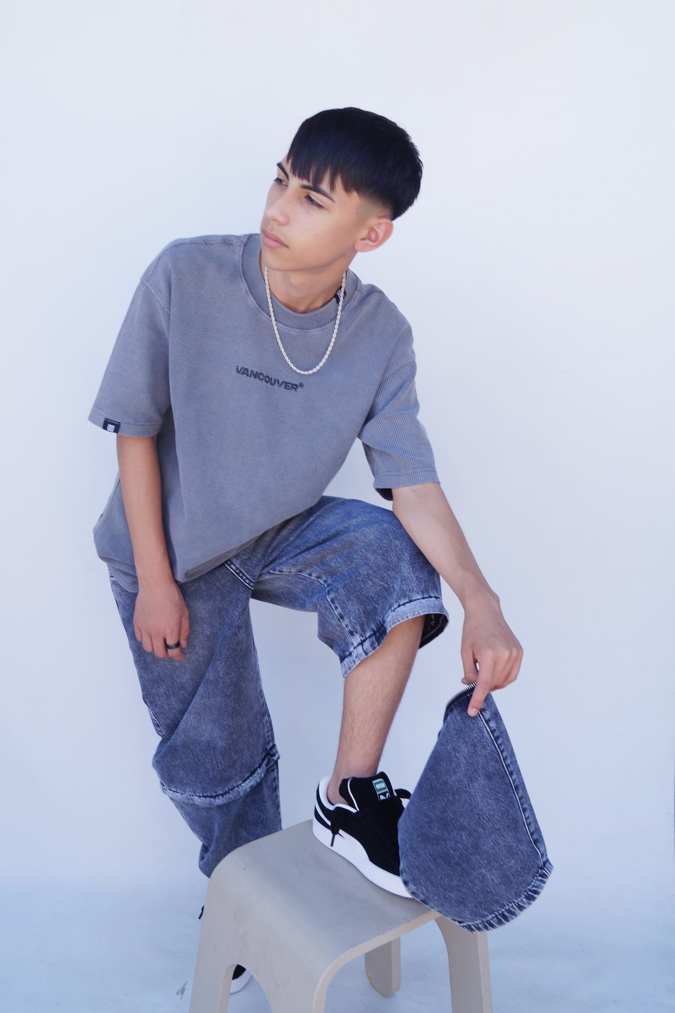Baggi Tenns Unisex Gris Desmontable - Imagen 5