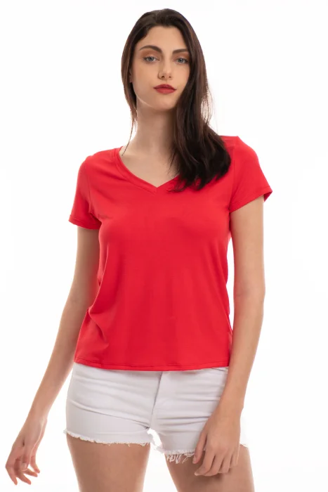 Remera Modal Cuello V
