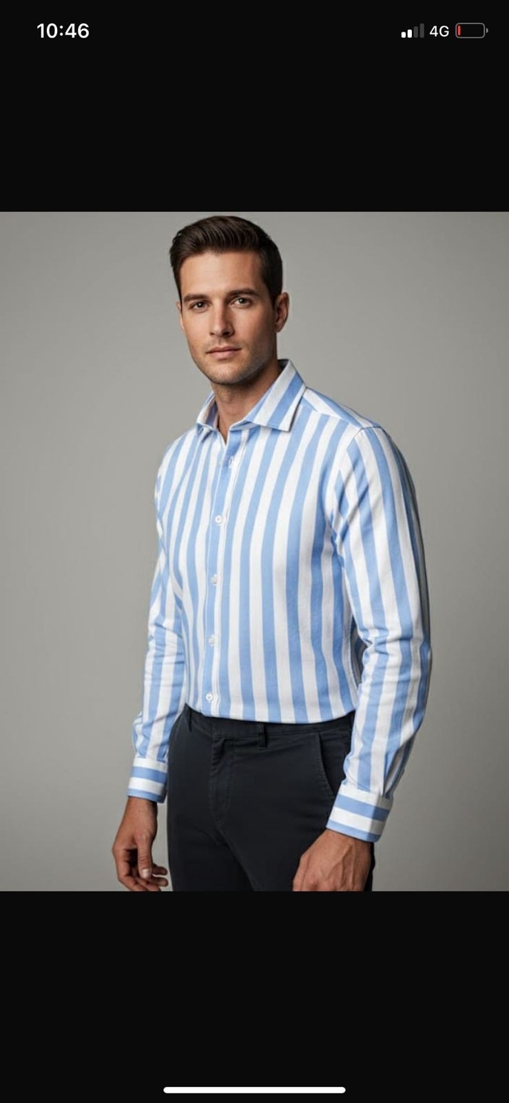 Camisa Elastizado M/ Larga Rayado - Imagen 2
