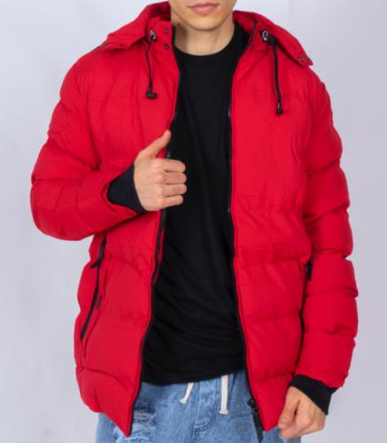 Campera Infable con Piel y Auriculares