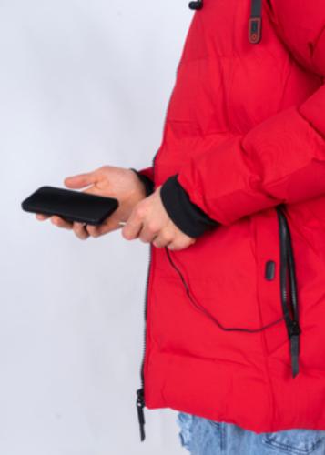 Campera Infable con Piel y Auriculares - Miniatura 3