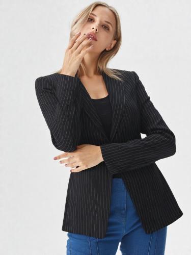 Blazer Sastrero Negro Rayado