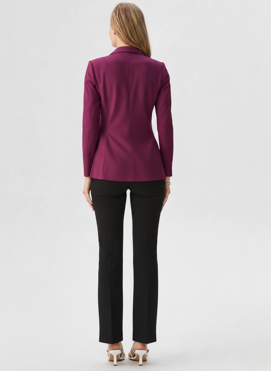Saco Sastrero de Mujer Bordo - Imagen 4
