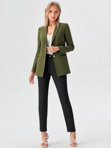 Saco de Mujer Sastrero Verde Militar