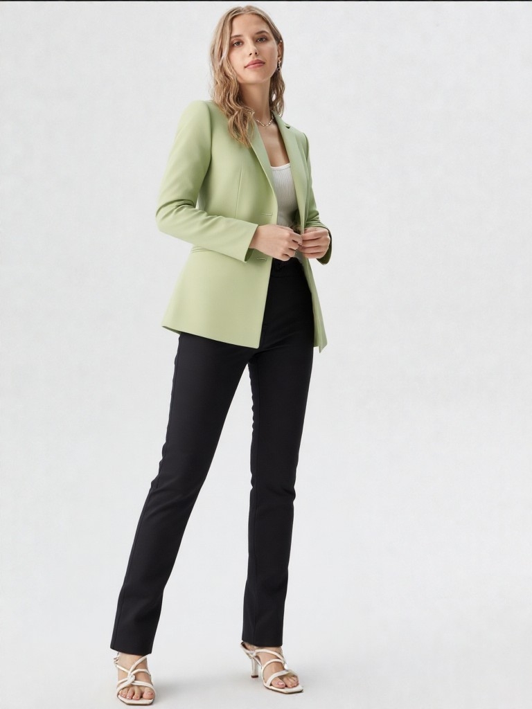 Blazer Sastrero Verde Menta - Imagen 3
